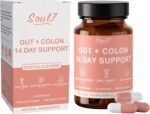 Soul7 Gut + Colon 14 Day Support for Women – Gentle Colon Cleanse with Natural Ingredients & Probiotics – Supports Digestive Comfort, Regularity & Gut Balance – 28 GMP-Certified Vegan Tablets - Image 2
