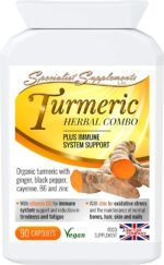 Specialist Supplements Turmeric Herbal Combo Plus Immune System Support 90 Capsules - Image 2