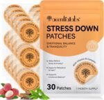 Stress Down Patches | Stress & Anxiety Support | Botanical Plant-Based Formula with Green Tea, Vitamin B Complex,Natural Patch Mood Calming Stickers,Anxiety Relief Patch for Men and Women | 30 Patches - Image 2