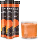Tonic Health Daily Immunity Tablets - 4-in-1 Effervescent Multivitamins, Minerals & Phytonutrients - Vitamin D, Vitamin C and Zinc - Vegan, No Sugar- Max Strength Tablets, Orange & Mango, 60 Count - Image 2