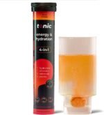 Tonic Health Energy and Hydration Tablets - 15 Vitamins, Minerals, Plants with Panax Ginseng, No Sugar Effervescent Multivitamins - Rehydration Electrolytes Tablets, Blood Orange 20 Count - Image 2