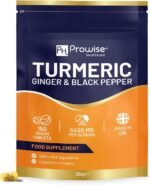 Turmeric Tablets 5400mg with Black Pepper, Ginger - High Strength Turmeric 95% Curcumin Supplements | 150 Easy Swallow Tablets (Not Capsules or Powder) - Letterbox Friendly - Made in UK - Prowise - Image 2