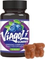 VIAGOLI Extra Strength Ginseng Gummies for Men – Harder Performance, Energy & Endurance Booster – Herbal Vitality Support – Blueberry Flavor – 10 Count – Natural Stamina Supplement - Image 2