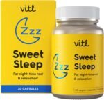 VITL Sweet Sleep Supplement - 30 Vegan Capsules - A Blend of Vitamins, Minerals, Plant Extracts & Amino Acids to Promote More Restful Sleep - Lemon Balm, Cherry Extract, Vitamin B6, Zinc & Magnesium - Image 2