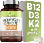 Vegan Multivitamins & Minerals with Vitamin B12, D3 & K2, Zinc and Iron, 180 Vegan Society Registered Tablets for Men and Woman, 6 Month Supply - Made in The UK by YrHealth - Image 2