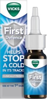 Vicks Nasal Spray For Blocked Nose, First Defence, Relief Of Cough Cold And Flu Like Symptoms, Nose Spray Helps To Inactivate & Remove Cold Viruses, Blocked Nose Relief, Cold Virus Blocker, 15 ml - Image 2