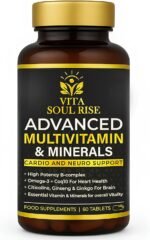 Vita Soul Rise Advanced Multivitamin & Minerals Tablets – 60 Count | Cardio & Neuro Support for Daily Energy, Immune Support & Overall Wellness for Men & Women - Image 2