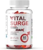 Vital Surge MAX Testo Gummies for Men - 60 Gummies, Natural Male Wellness Support with Apple Cider Vinegar, Herbal Blend & Vitamins, Vegan, Made in The UK, Supplement Heaven - Image 2