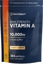 Vitamin A Supplement 10,000iu | 365 Count (1 Year Supply) | High Strength Vitamin A 3000ug as Retinyl Palmitate | Tablet Alternative for Adults | by Horbaach - Image 2