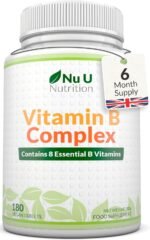 Vitamin B Complex High Strength - 180 Vegan Tablets - 6 Month Supply - Contains All 8 B Vitamins in 1 Tablet - Vitamins B1, B2, B3, B5, B6, B12, Biotin & Folic Acid - Nu U Nutrition - Image 2