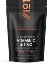 Vitamin C 1200mg Zinc 40mg - 90 Capsules - High Strength Immune Support – 2 Month Supply - Resealable and Recyclable Pouch – by Alpha01 - Image 2