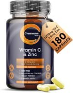 Vitamin C and Zinc | High Strength Vitamin C Capsules | 1200mg VIT C and Zinc 25mg Per 2 Capsule Daily Serving | by Clearwave Health - Image 2