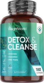 WeightWorld Detox & Cleanse - 180 Capsules - 2 Months Supply - Prebiotics & Probiotic Complex - Vegan Detox & Cleanse Supplements - Non-GMO & GMP-Approved - for Men & Women - Image 2