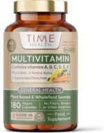 Whole Food Plant-Derived Multi Vitamin 100%+ Daily with TetraSOD® Super Antioxidant - Natural, Non-Synthetic Vitamins - Highly Bioavailable - Zero Additives - UK Manufactured (180 Capsule Pouch) - Image 2