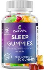 ZAPVITA Sleeping Aid for Adults – 70 Extra Strong Natural Sleep Gummies with L-Theanine & Magnesium – Herbal Sleep Gummies for Adult Restful Sleep & Relaxation – Night Time Support - Image 2