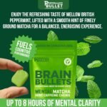 160mg L-Theanine + 80mg Caffeine Chews – Mint Matcha Flavour, Increases Productivity, Mental Clarity, Alertness | 2 Pack - 8 Servings | Brain Bullet | Energy Gum & Focus Supplement Upgrade - Image 3