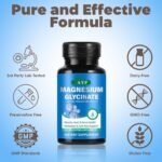 Magnesium Glycinate Supplements 2000mg High Strength Premium Pure Magnesium - 60 Capsules for Muscle Heart Nerve Health Relaxation Calm for Men & Women - Image 3