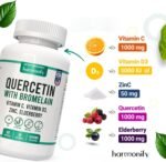 Quercetin with Bromelain, Immune Blend Supplements with Zinc Elderberry Vitamin C & D 5000 IU, Artemisinin, Irish Sea Moss, Echinacea, Garlic, Turmeric, Reishi and Ginger Powder, 1400mg - Image 5