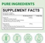 Oil of Oregano Softgels 6000mg, 2 in 1 Formulated with Black Seed Oil 200mg, Organic OreganoOil Supplement Capsules, Antioxidant & Immune Support | 120 Count, Non-GMO, Easy to Swallow - Image 5