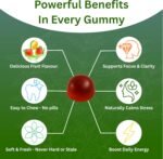 Healthivo® Ashwagandha Gummies (UK Manufactured) – Energy, Mood & Sleep Support with 300mg Ashwagandha Root, Vitamin B6, Chamomile, Lemon Balm & Lavender – Sugar Free, Vegan – 60 Gummies - Image 5