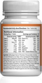 A to Z Multivitamins & Minerals for Individuals Aged 50 Plus | Supports Brain Health, Energy Levels, and Immunity | Vegetarian | 360 Easy-to-Take Tablets = 12 Months’ Supply | Made in The UK - Image 5