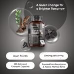 Activated Charcoal Capsules 2000mg - 180 Vegan Capsules - Activated Charcoal Supplement - Sourced from Eucalyptus and Acacia Barks - Non-GMO & Magnesium Stearate-Free - Image 3