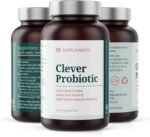 Clever Probiotic – Freeze-Dried Lactobacillus Bulgaricus for Gut Health & Daily Digestive Balance – Ginger Root, Choline & Guarana for Energy & Focus – Halal, Non-GMO, Gluten-Free – 60 Capsules - Image 4