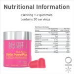 Nutriburst Biotin Power Plus - Biotin (2500mcg) + Liposomal Vitamin C for Healthy Hair & Glowing Skin - Strawberry Flavour - 60 Gummies 1 Month Supply - Suitable for Vegans - Image 4