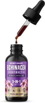 Echinacea Drops 100ml – 3:1 Echinacea Extract with Dandelion & Honeysuckle – Raspberry Flavour - Vegan, Non-GMO, Gluten-Free – GMP Certified - Image 3