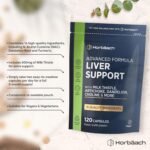 Liver Support Supplement | Milk Thistle Complex with Artichoke, Dandelion, Choline, Turmeric, Beetroot and More! | 16 Active Ingredients | Vegan Liver Health | 120 Capsules | by Horbaach - Image 3
