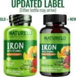Iron Supplement with Vitamin C & Whole Food Blend – Gentle Iron Capsules for Women & Men – Supports Energy, Pregnancy, Anemia & Vegan Diets – 90 Mini Capsules (3-Month Supply) - Image 3