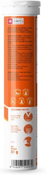 Fast&Up Vitamin C, Vitamin D & Zinc - 20 Effervescent Tablets - Complete Immunity Support - Best Defence - One Daily - Orange Flavour - Image 3