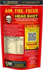 Dead Healthy Head Shot – Focus & Mental Performance Support with Lion’s Mane, Bacopa, Rhodiola & Vitamin B Complex – 60 Vegan Capsules – Made in The UK - Image 3