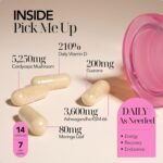 Moodeys Pick Me Up, Endurance Boosting Supplement | Aids Aerobic Activity & Supports Recovery | 100% Organic, Natural Functional Mushrooms | Cordyceps Mushroom (5,250mg) & Ashwagandha KSM-66 (3,600mg) - Image 3