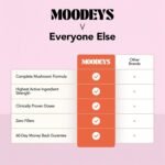 Moodeys Pick Me Up, Endurance Boosting Supplement | Aids Aerobic Activity & Supports Recovery | 100% Organic, Natural Functional Mushrooms | Cordyceps Mushroom (5,250mg) & Ashwagandha KSM-66 (3,600mg) - Image 5