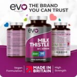 Milk Thistle Tablets | 80% Silymarin | 180 Tablets | Vegan Supplement | Milk Thistle Capsules Alternative | Made in The UK - Image 3