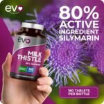 Milk Thistle Tablets | 80% Silymarin | 180 Tablets | Vegan Supplement | Milk Thistle Capsules Alternative | Made in The UK - Image 4