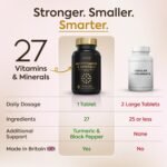 Award Winning A-Z Multivitamins and Minerals Boosted with Turmeric | Made in The UK | Vegan Multivitamin Tablets for Women & Men | 100% NRV Multivitamin with 27 Key Nutrients | 180 Capsules - Image 5