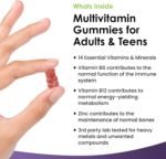 Multivitamin Gummies High Strength for Men Women - Vegetarian +14 Essential Vitamins & Minerals - Gluten Free, Non-GMO Multi Vitamins Chewable Adults Vitamin C A D E B12 B6 & Biotin, Zinc & Iodine - Image 3
