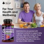 Multivitamin Gummies High Strength for Men Women - Vegetarian +14 Essential Vitamins & Minerals - Gluten Free, Non-GMO Multi Vitamins Chewable Adults Vitamin C A D E B12 B6 & Biotin, Zinc & Iodine - Image 4