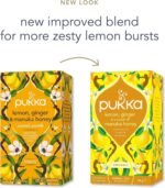 Pukka Herbs Organic Lemon, Ginger and Manuka Honey Herbal Tea Box - 40 Plant Based Biodegradable Tea Bags - Immune Boosting Infusion With Turmeric - For Daily Support - Caffeine Free - Image 3