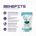 Nutrivolv Organic Spirulina 500mg Capsules | Natural Protein Source | Dietary Supplement | Immune Health | Natural Detoxifier | Antioxidant | Metabolism | Vegan | 60 Capsules - Image 3