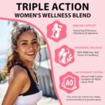 Multivitamin for Women, Boosts Healthy Bones Hair Skin and Nails, Boosts Immunity Energy, Womens Multivitamin Gummy 60p, Strawberry Flavor - Image 3