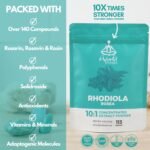HYBRID HERBS - RHODIOLA ROSEA Powder 10X Strength – Supplement for Workout, Energy, Concentration & Focus - HIGH Potency 10:1 Extract - 113 Servings (113g) - Image 3