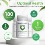 Vitamin C, D and Zinc Capsules for Immunity Support | One-a-Day Formula | 180 Fast Release Capsules = 6 Months' Supply | Vegan Friendly | Manufactured in The UK (3 Count (Pack of 60), Unflavoured) - Image 4