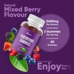 Freak Athletics Elderberry Gummies – Elderberry with Vitamins C & Zinc for Immunity Lift, 60 Vegan Multivitamin Gummies, Berry Flavour, Energy & Immune Support - Image 4