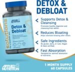 Applied Nutrition - Solutions - Detox & Debloat - Vegan Capsules with Activated Charcoal, Milk Thistle & Dandelion Root Extract – Reduces Bloating & Supports Liver Health (60 Capsules – 30 Servings) - Image 3