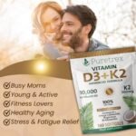 Vitamin D3 + K2 Softgels | High-Strength D3 with MK-7 | Omega-3 DHA/EPA, Astaxanthin, Black Seed Oil, Algal DHA, Immune & Bone Health Support | 180 Softgels - Image 3
