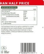 Natures Aid Cod Liver Oil 1000mg Softgels – High Strength Omega-3 Fish Oil with Vitamins A & D – Supports Immune System, Heart Health, Brain, Vision, Joints – Non-GMO – 180 Capsules - Image 4