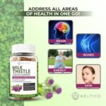 Milk Thistle Gummies – Liver Support & Detox with Dandelion Root – 1000mg – Vegan, Gluten-Free – 45 Day Supply – Keltico - Image 4